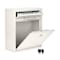 Adiroffice Medium Wall Mountable Mailbox with Key Lock ADI631-05-WHI - alternate 8